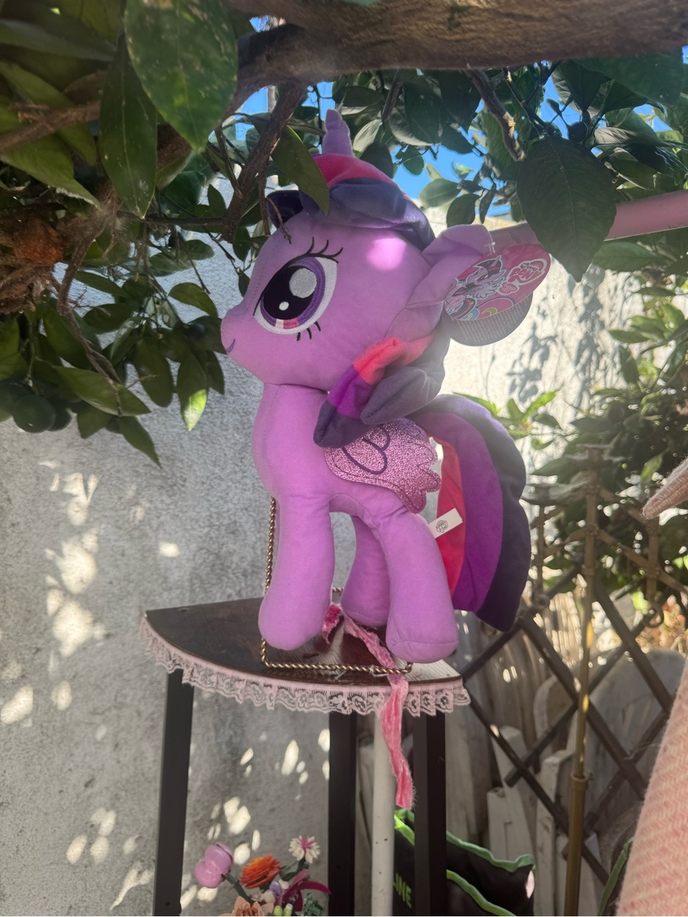 My Little Pony Purple Plush Backpack - Twilight Sparkle Style